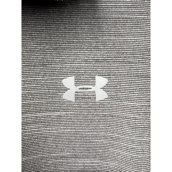 Under Armour HeatGear Polo Shirt Men 2XL Gray Loose Fit Performance Golf Logo - Picture 3 of 6